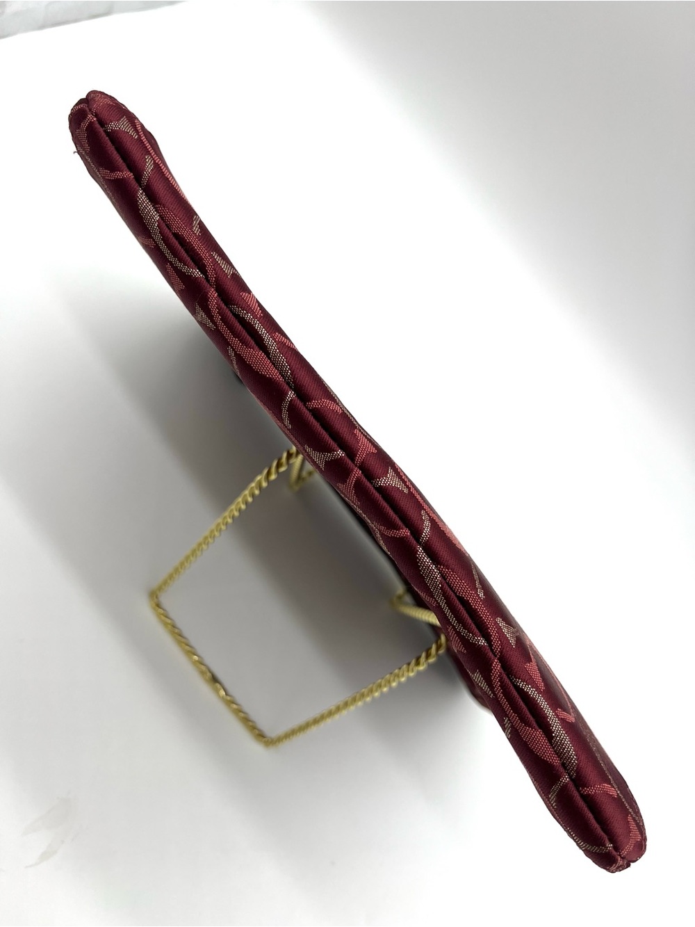 Coach Burgundy Signature Jacquard Padded iPad Tablet Sleeve - Picture 6 of 13